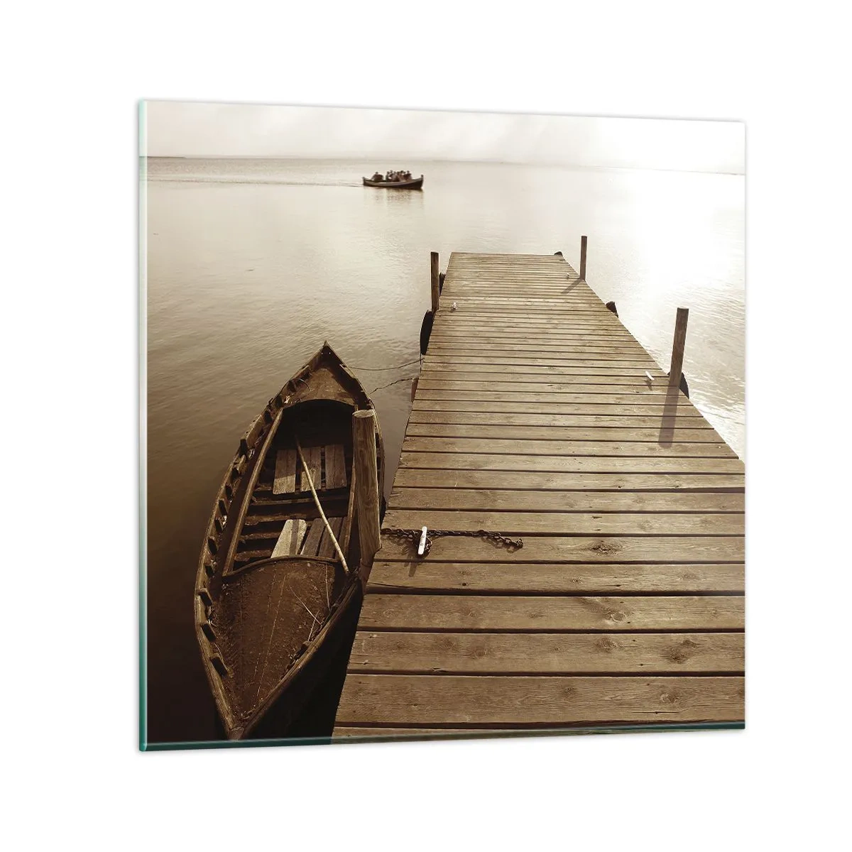 Glastavla - Bild på glas - Stora lugnet - 70x70 cm