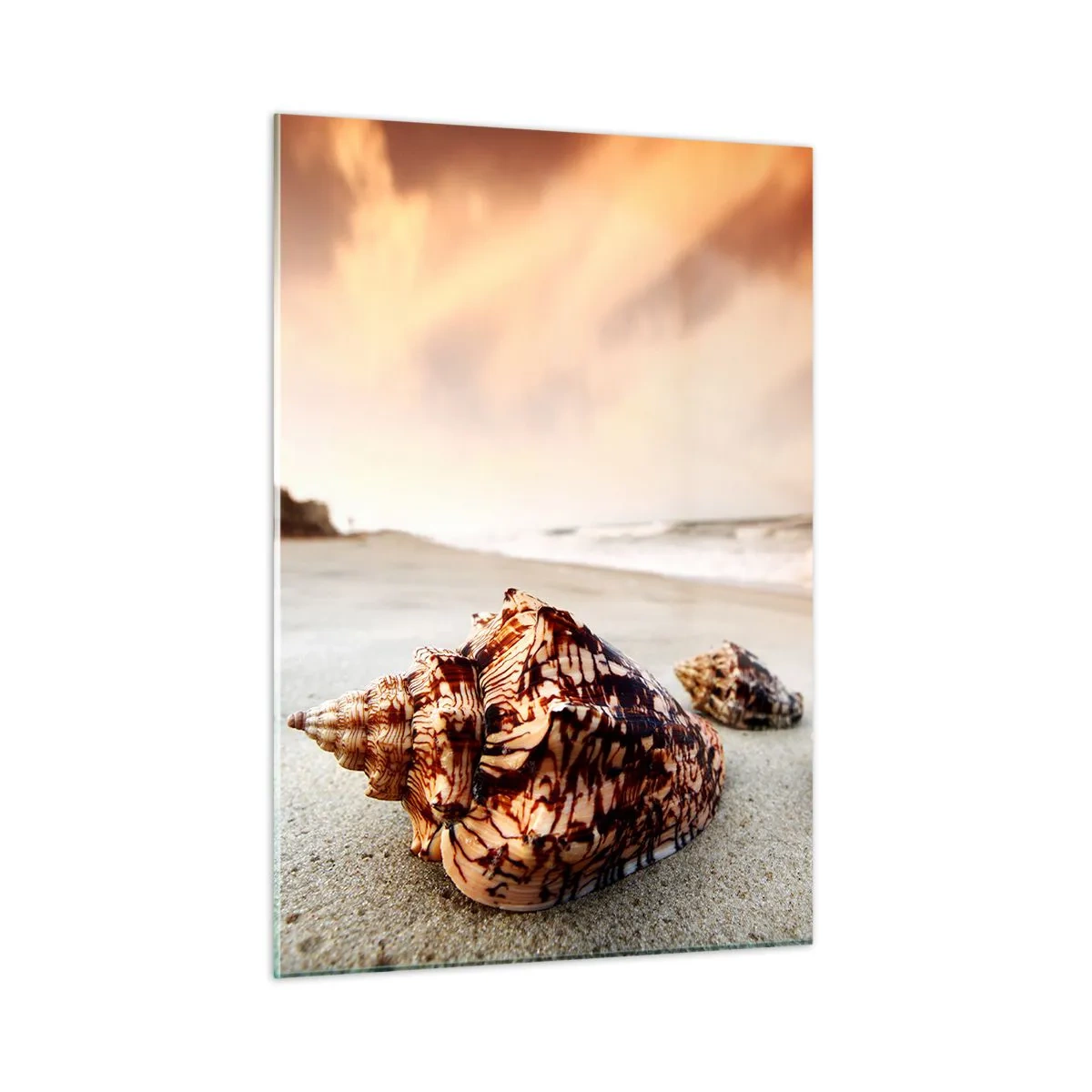 Glastavla - Bild på glas - Vågböjare - 50x70 cm