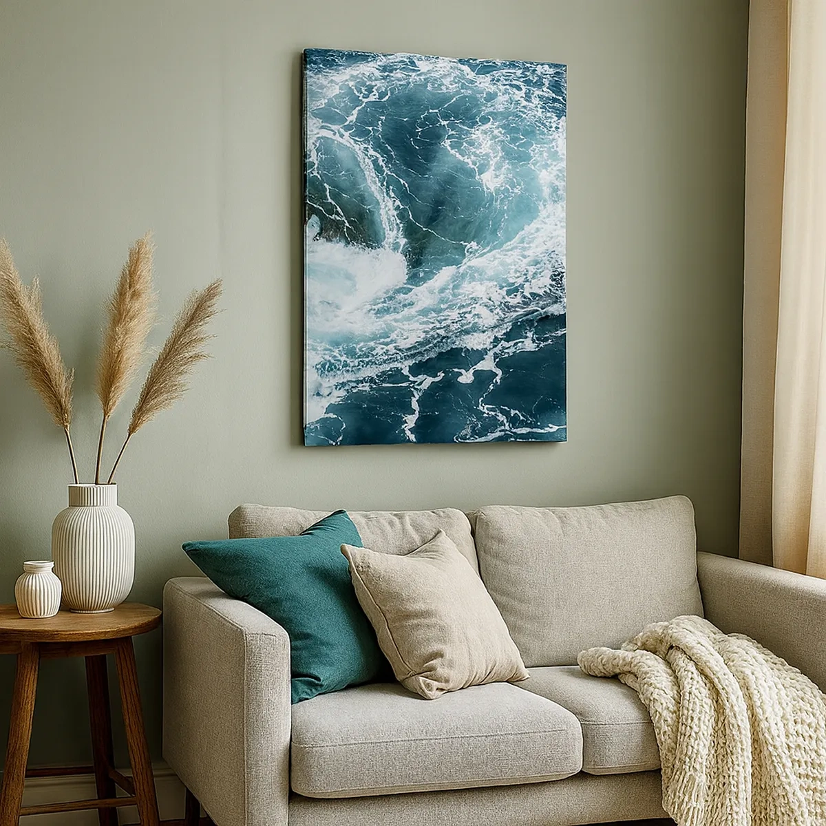 Canvastavla - Bild på duk - Porten till jordens inre - 50x70 cm