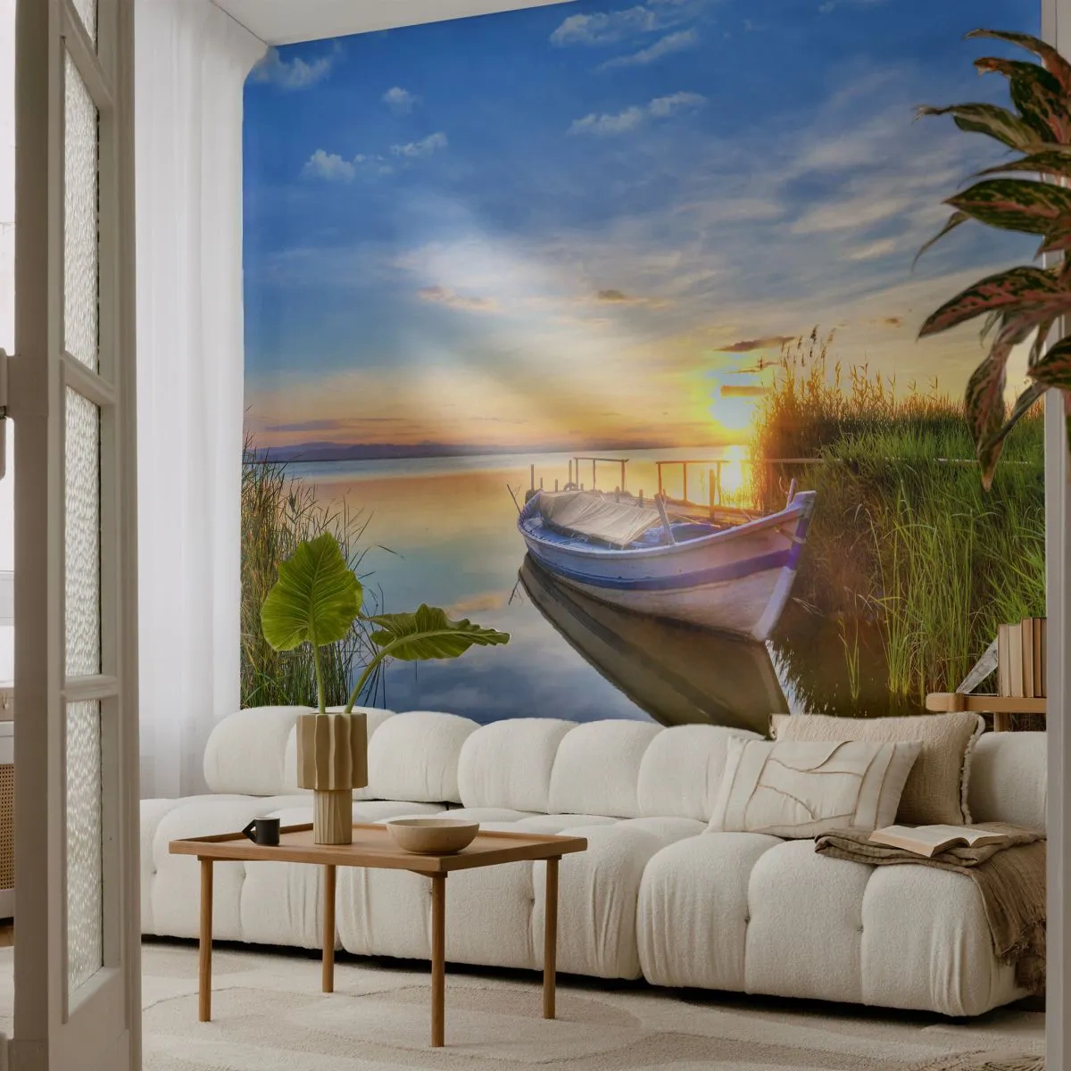 Fototapet Premium Sand - Uppfyllda drömmars vik - Landskap, Sjö, Łódź - 100x70 cm