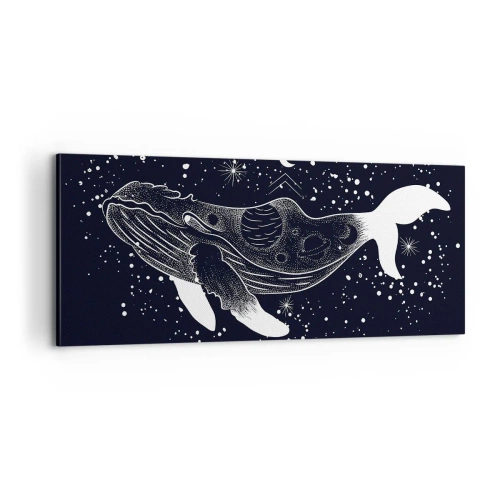 Canvastavla - Bild på duk - I universumets hav - 100x40 cm