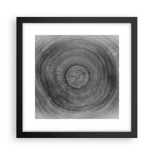 Affisch i svart ram - Ett tecken i tiden - 30x30 cm