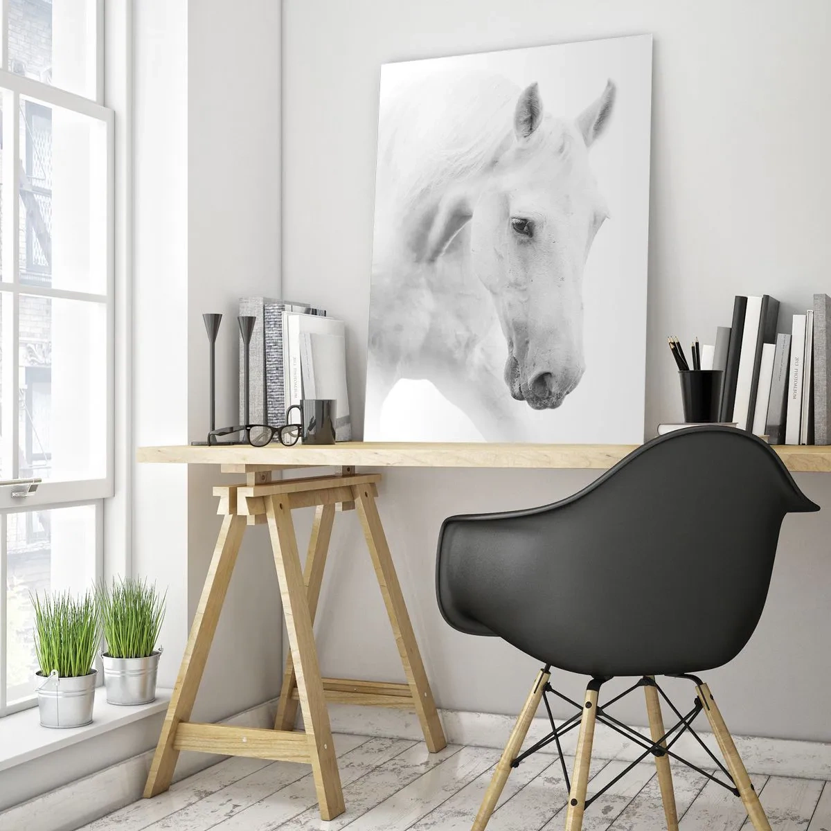 Glastavla - Bild på glas - Är det vänskap…? - 50x70 cm