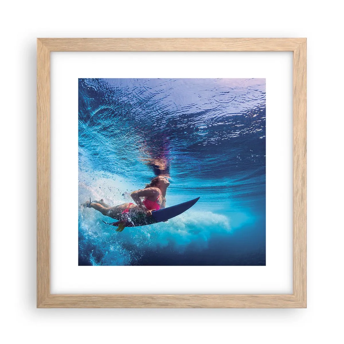 Affisch i ram av ljusek - Glädjens djup - 30x30 cm