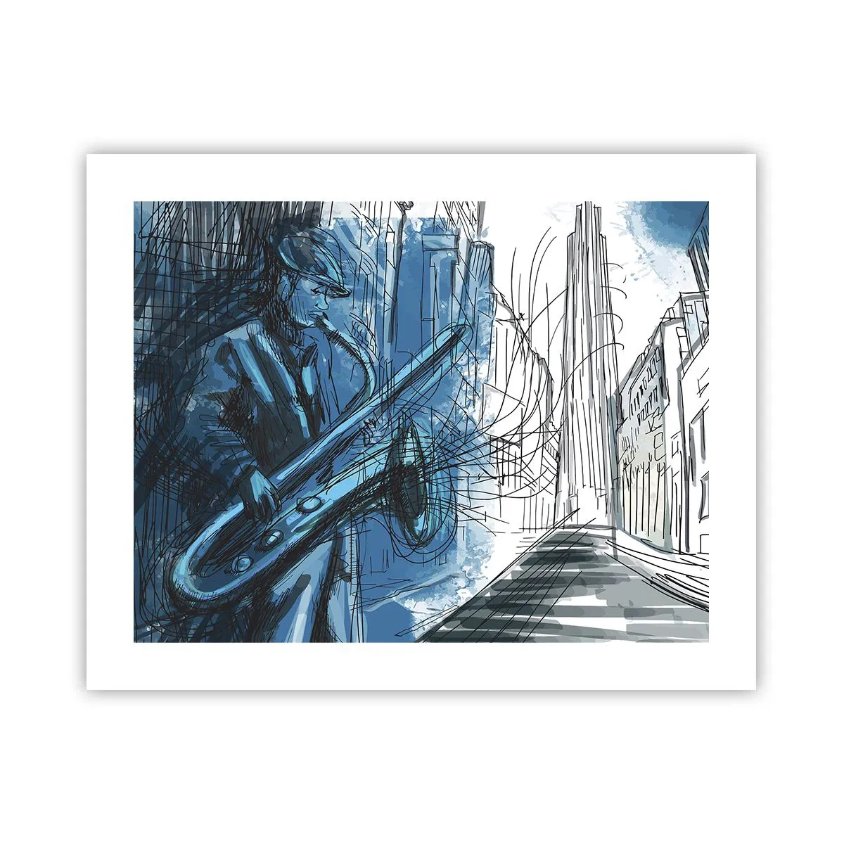 Affisch - Stadsrapsodi - 50x40 cm