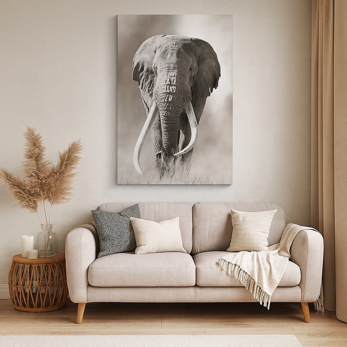 Canvastavla - Bild på duk - Afrikansk patriark - 50x70 cm