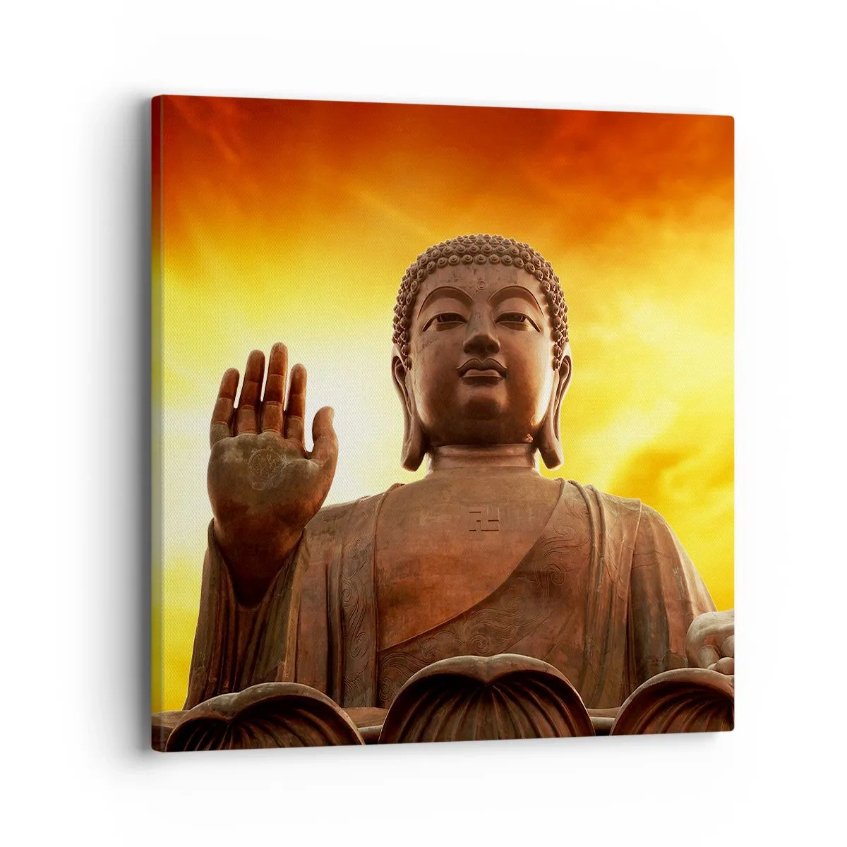 Canvastavla - Bild på duk - Ljuslugnet - 40x40 cm