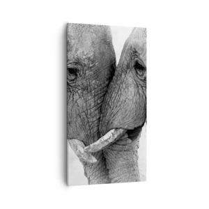 Canvastavla - Bild på duk - Hjärtlig bekännelse - 55x100 cm