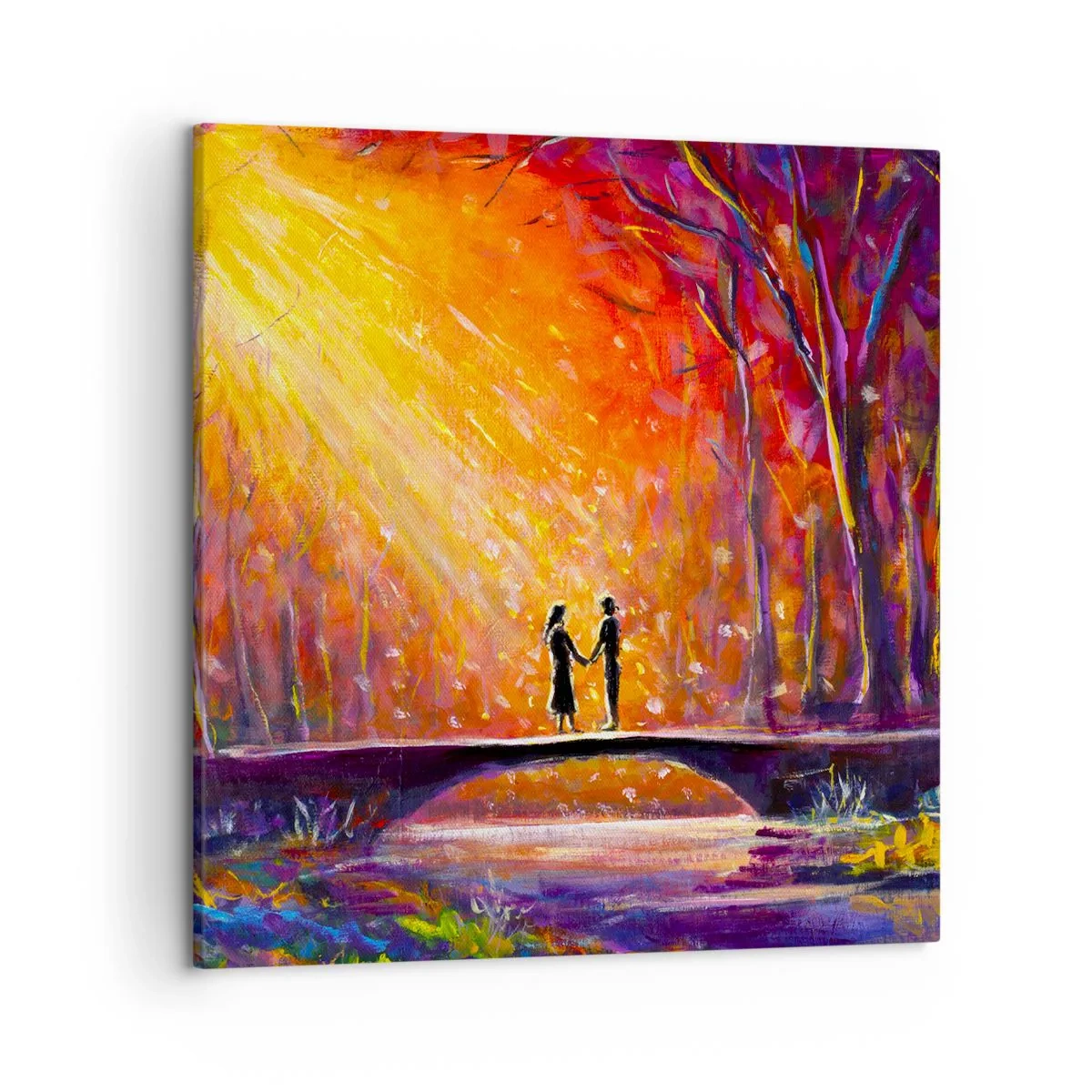 Canvastavla - Bild på duk - Himlen älskar också dem - 50x50 cm