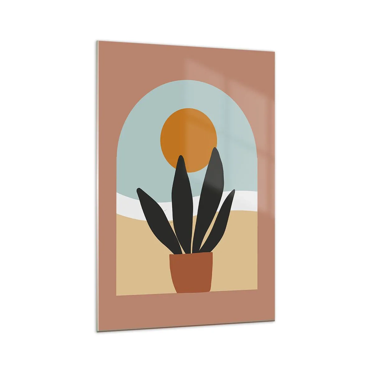 Glastavla - Bild på glas - Små glädje - 70x100 cm