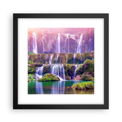 Affisch i svart ram - Trappan till himlen - 30x30 cm