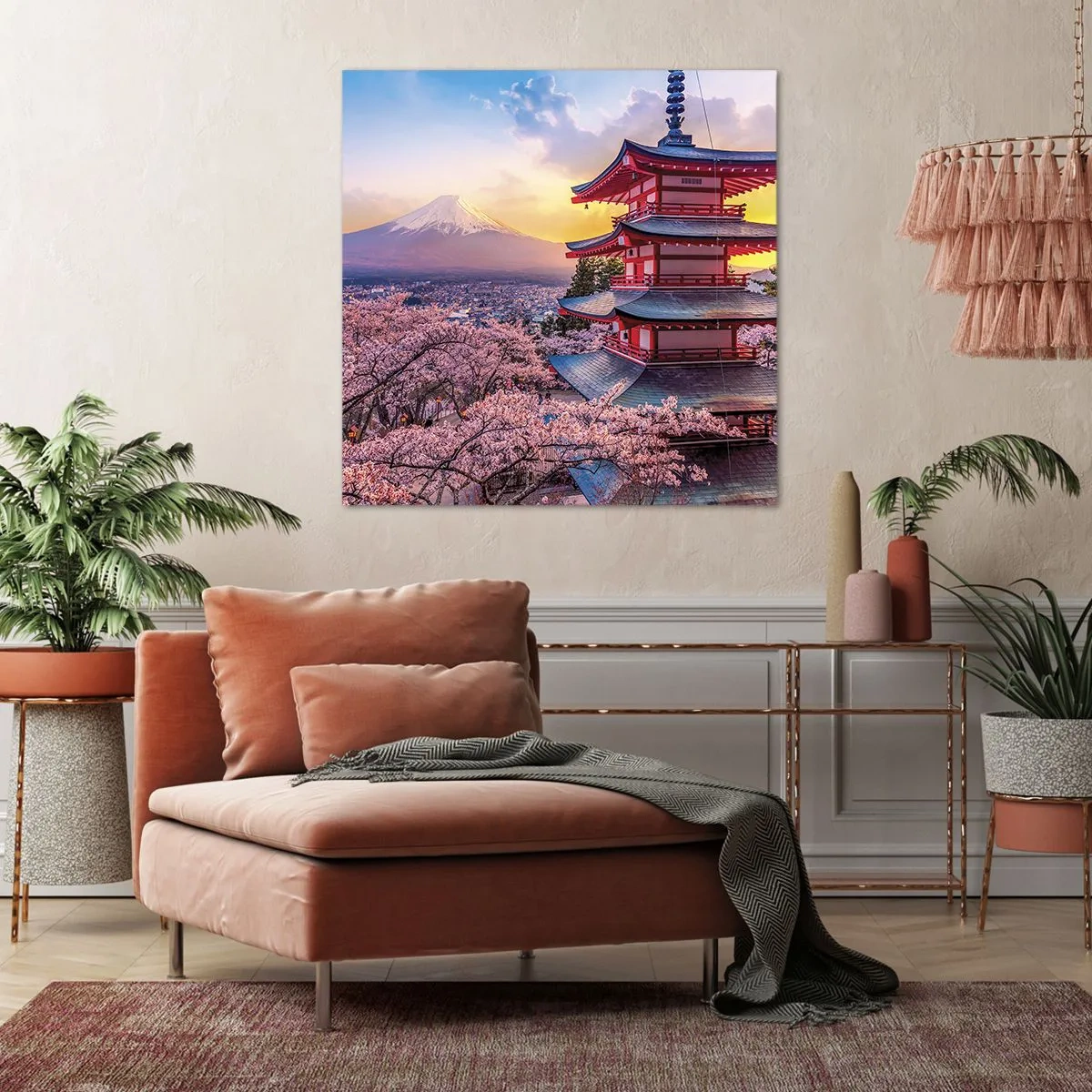 Canvastavla - Bild på duk - Essens av den japanska andan - 40x40 cm