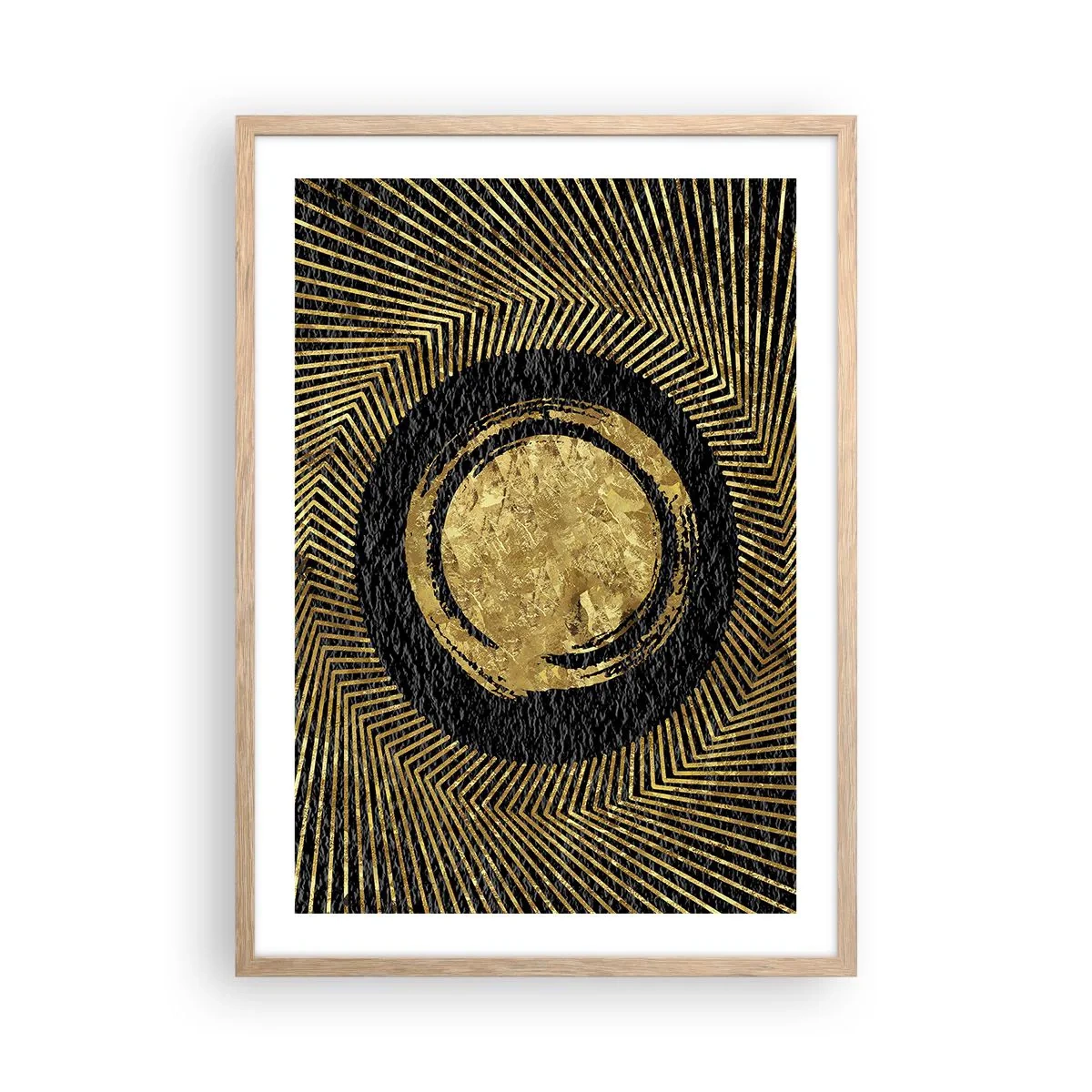 Affisch i ram av ljusek - Glamourös komposition - 50x70 cm