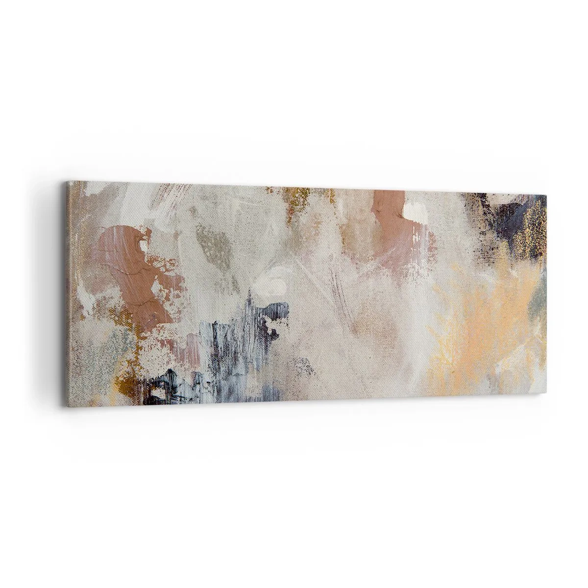Canvastavla - Bild på duk - Dimmig abstraktion - 100x40 cm