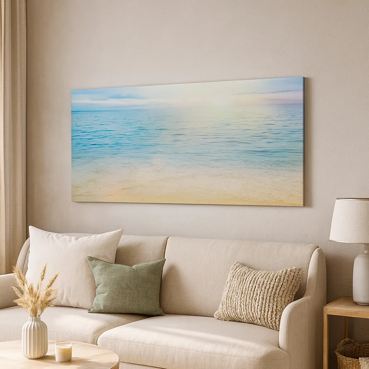 Canvastavla - Bild på duk - Det stora blåa - 30x30 cm