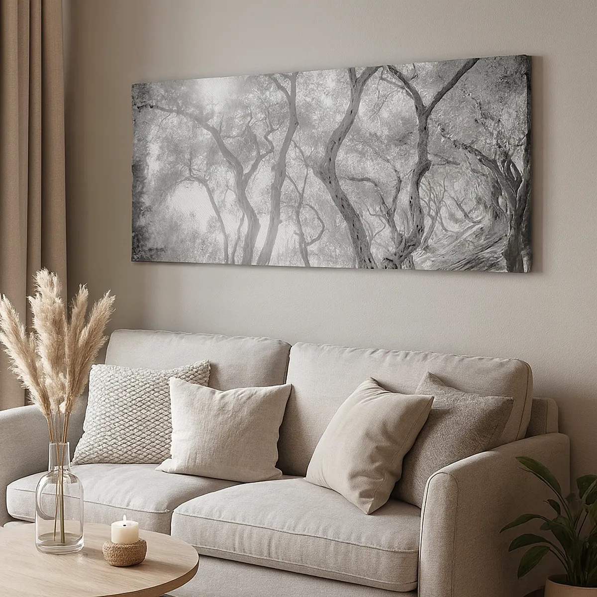 Canvastavla - Bild på duk - I en olivlund - 30x30 cm