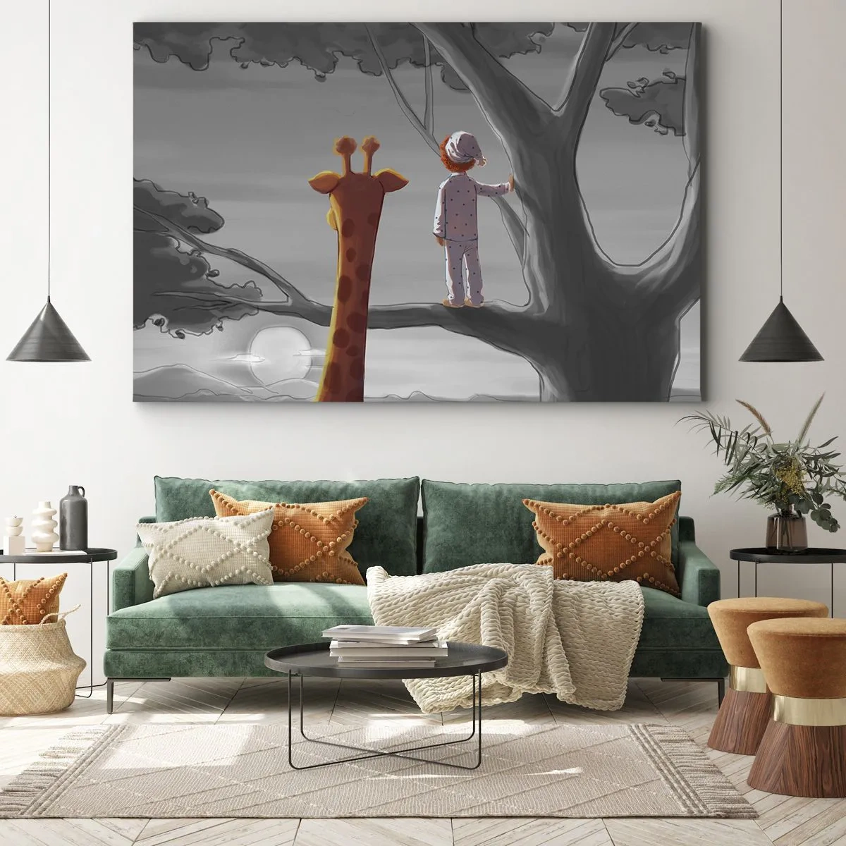 Canvastavla - Bild på duk - Det händer på riktigt - 70x50 cm