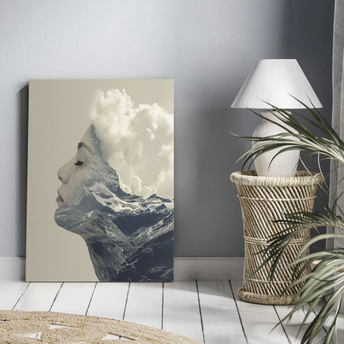 Canvastavla - Bild på duk - Elementens skönhet - 70x100 cm