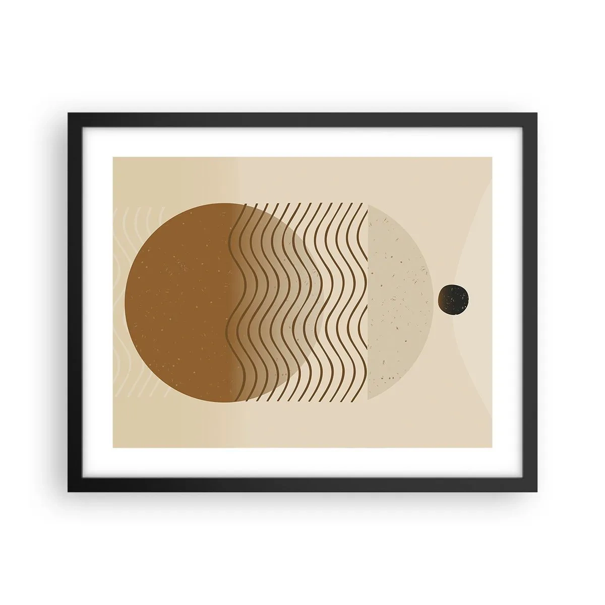 Affisch i svart ram - Om geometriska figurers ursprung - 50x40 cm