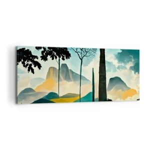 Canvastavla - Bild på duk - Fortfarande högre och högre - 120x50 cm