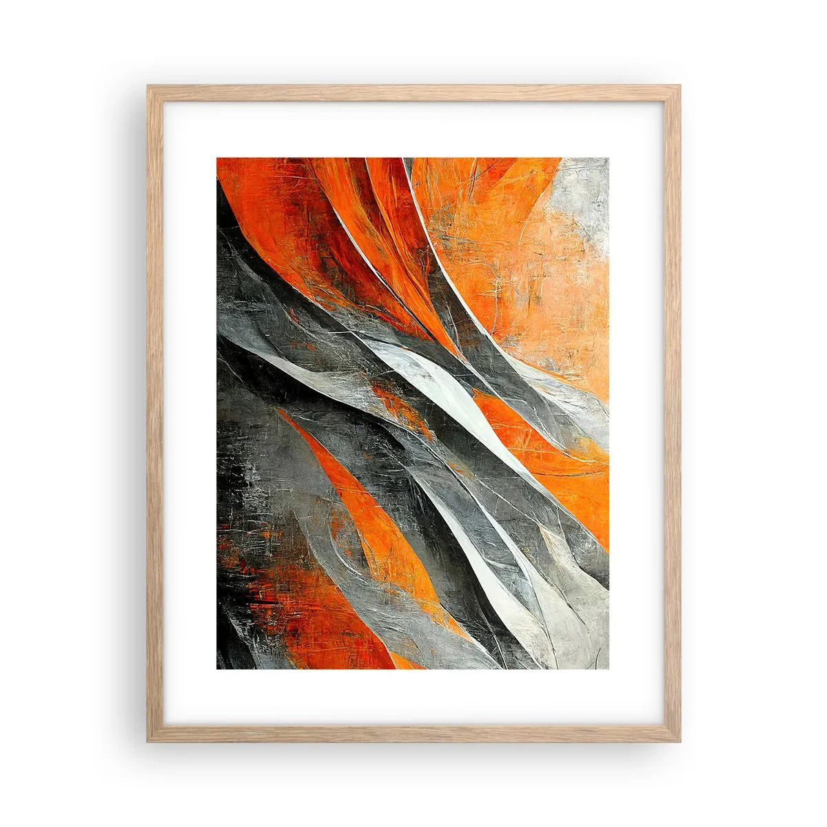 Affisch i ram av ljusek - Värme och kyla - 40x50 cm