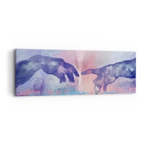 Canvastavla - Bild på duk - Den gudomliga gnistan av liv - 90x30 cm