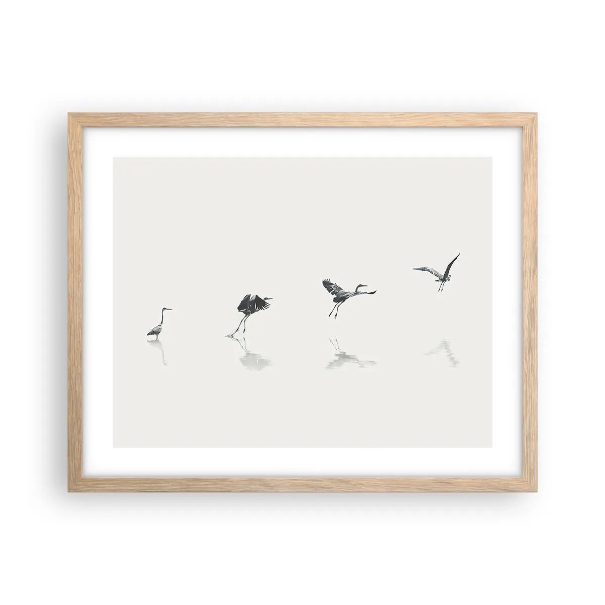 Affisch i ram av ljusek - Fyra enkla steg - 50x40 cm