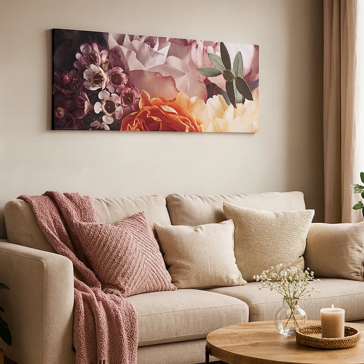 Canvastavla - Bild på duk - Omgärdade av skönhet - 30x30 cm