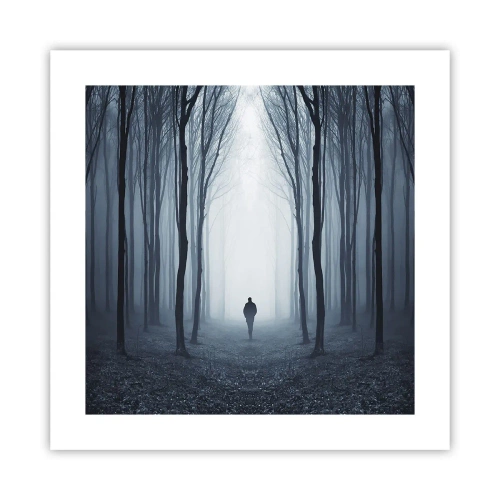 Affisch - Och allt är enkelt och klart - 40x40 cm