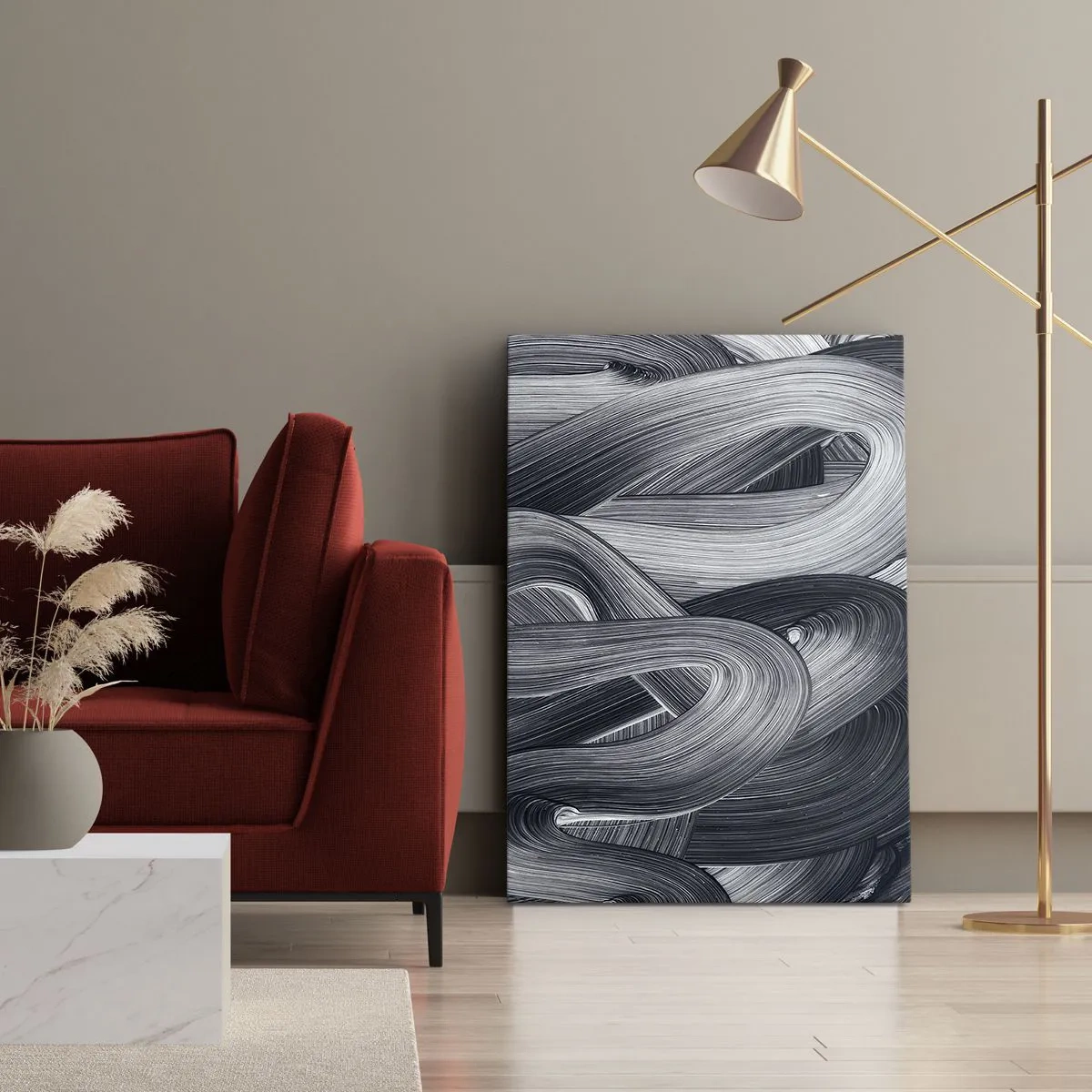 Canvastavla - Bild på duk - Verklighetens flythet - 50x70 cm