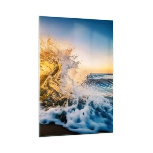 Glastavla - Bild på glas - Lek i sanden - 80x120 cm