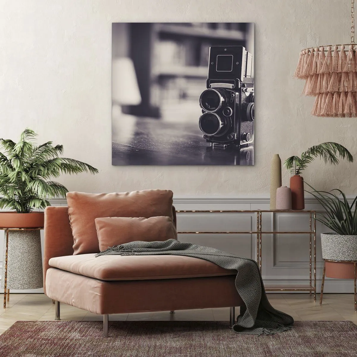 Canvastavla - Bild på duk - Ett gammalt fotografis magi - 30x30 cm
