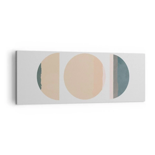 Canvastavla - Bild på duk - Hjul efter hjul - 140x50 cm