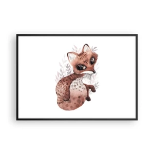 Affisch i svart ram - Bara älska - 100x70 cm