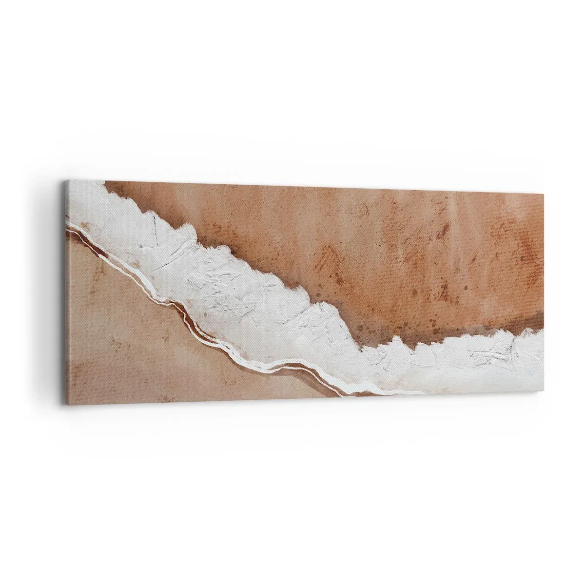 Canvastavla - Bild på duk - I jordnära färger - 100x40 cm