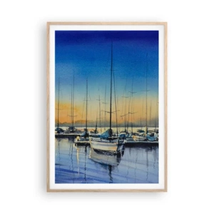 Affisch i ram av ljusek - Slutet på en bra dag - 70x100 cm