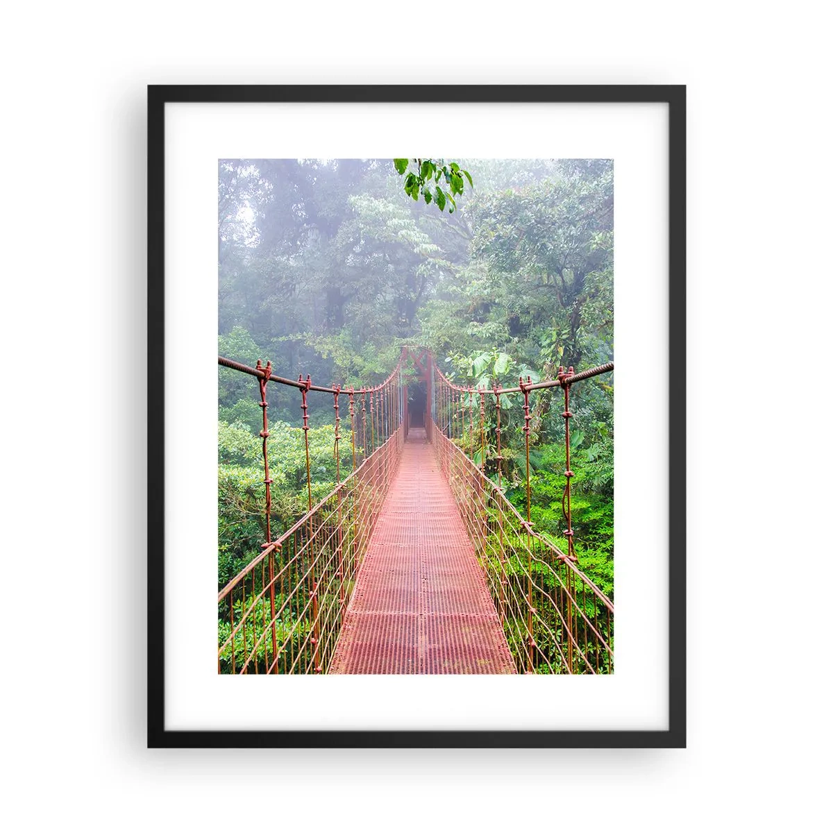 Affisch i svart ram - Upphängd i trädkronorna - 40x50 cm