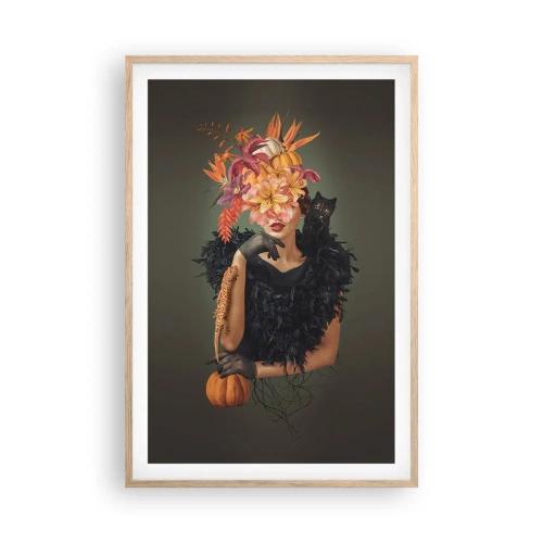 Affisch i ram av ljusek - Häxans troll - 61x91 cm