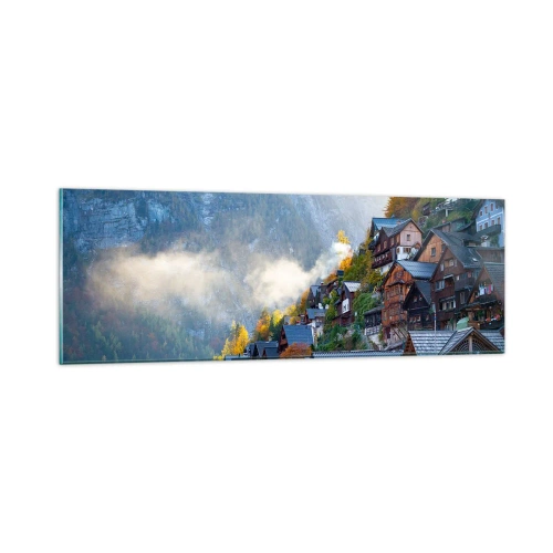Glastavla - Bild på glas - Alpina klimat - 90x30 cm