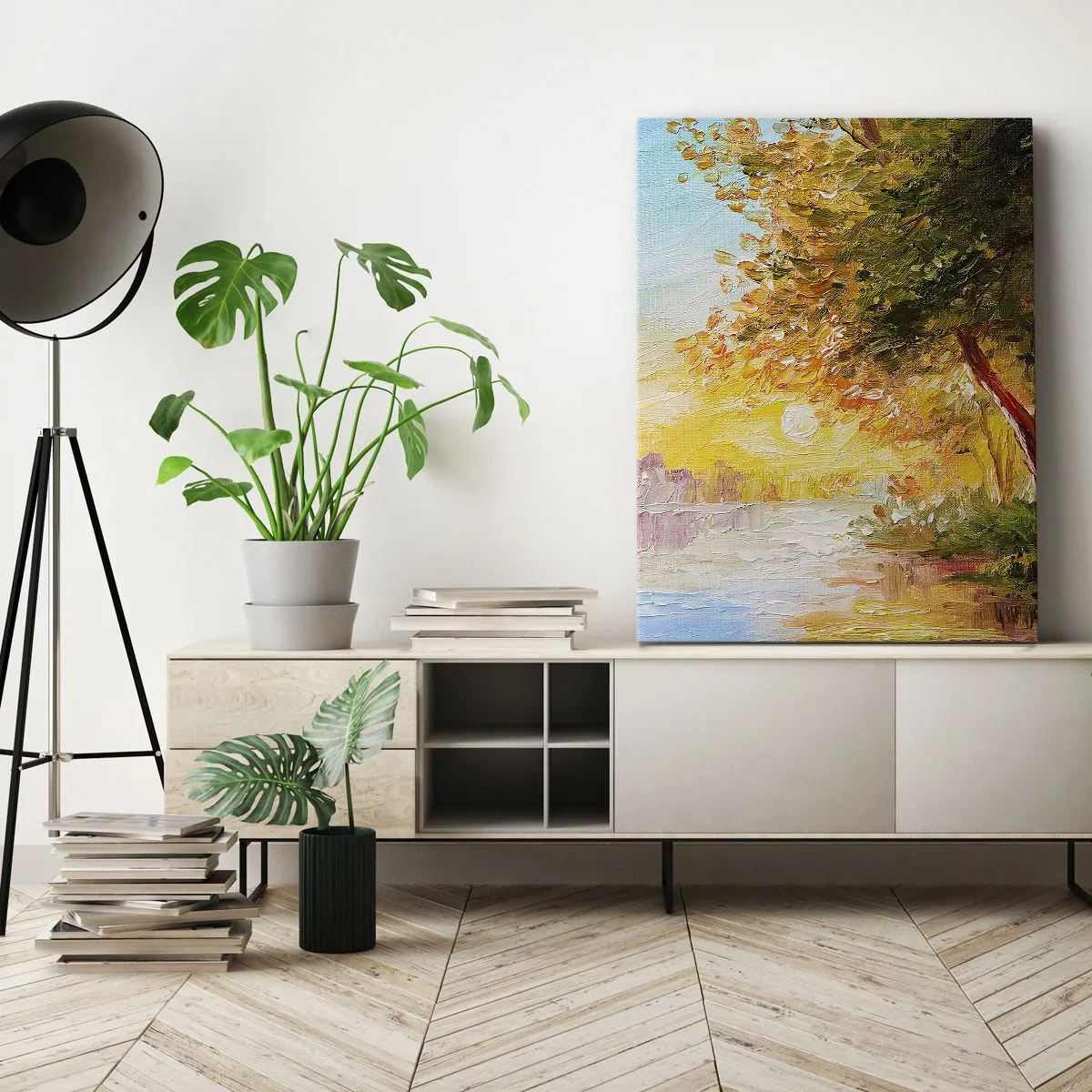 Canvastavla - Bild på duk - Et in Arcadia ego - 65x120 cm