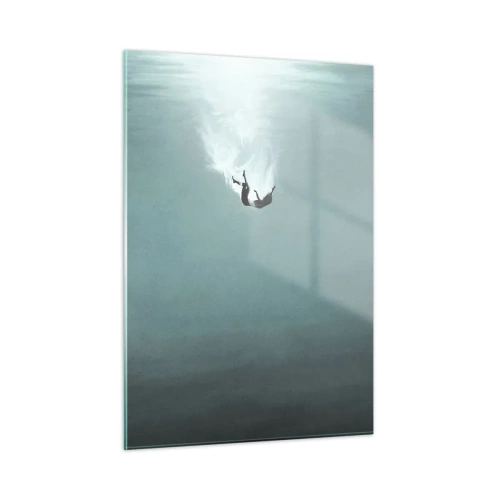 Glastavla - Bild på glas - I havets famn - 50x70 cm