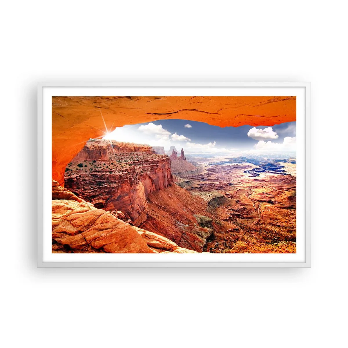 Affisch i vit ram - Skapat av naturen - 91x61 cm