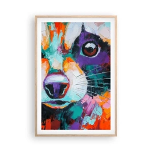 Affisch i ram av ljusek - Enbart goda emotioner - 61x91 cm