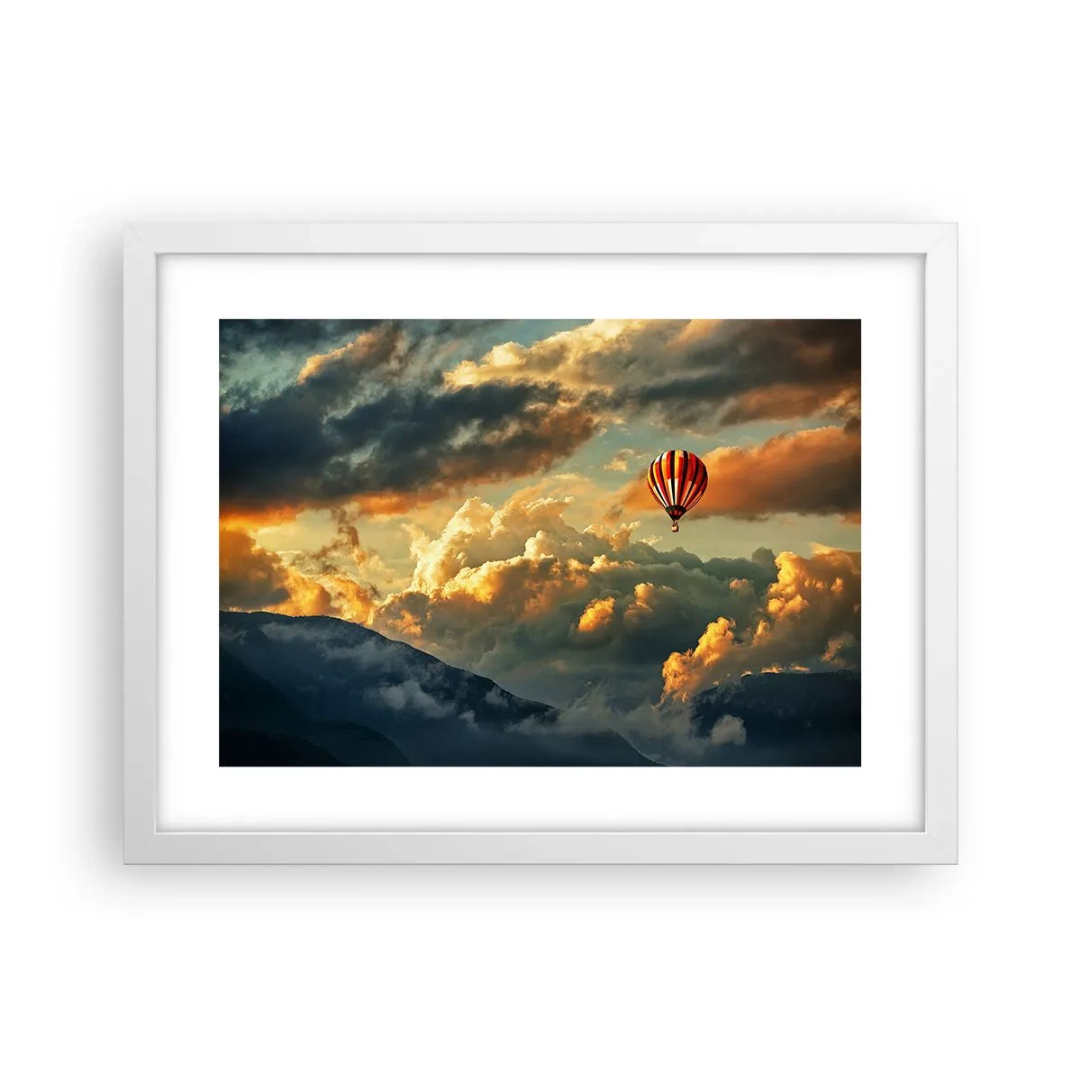 Affisch i vit ram - Jag flyger för jag vill - 40x30 cm