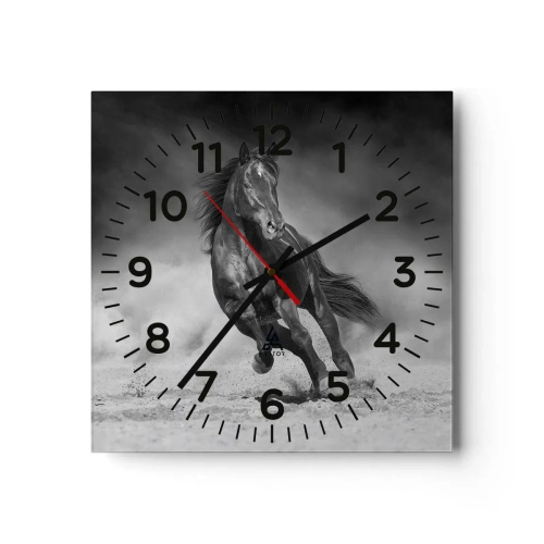 Väggklocka - Klocka på glas - Värd själva emiren - 30x30 cm