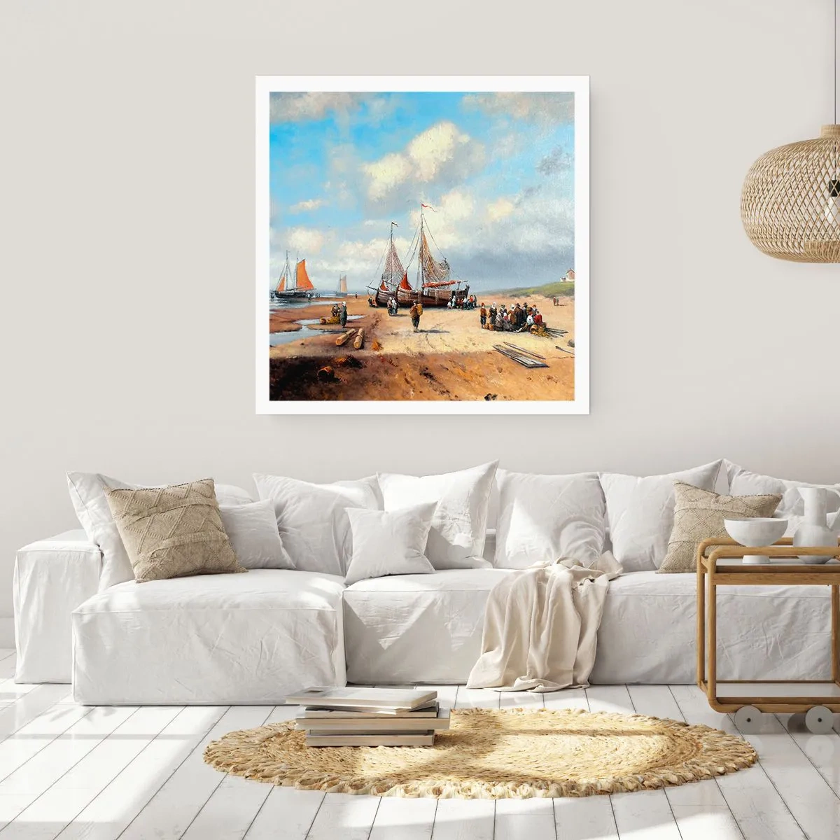 Affisch - Efter en lyckad fångst - 50x50 cm