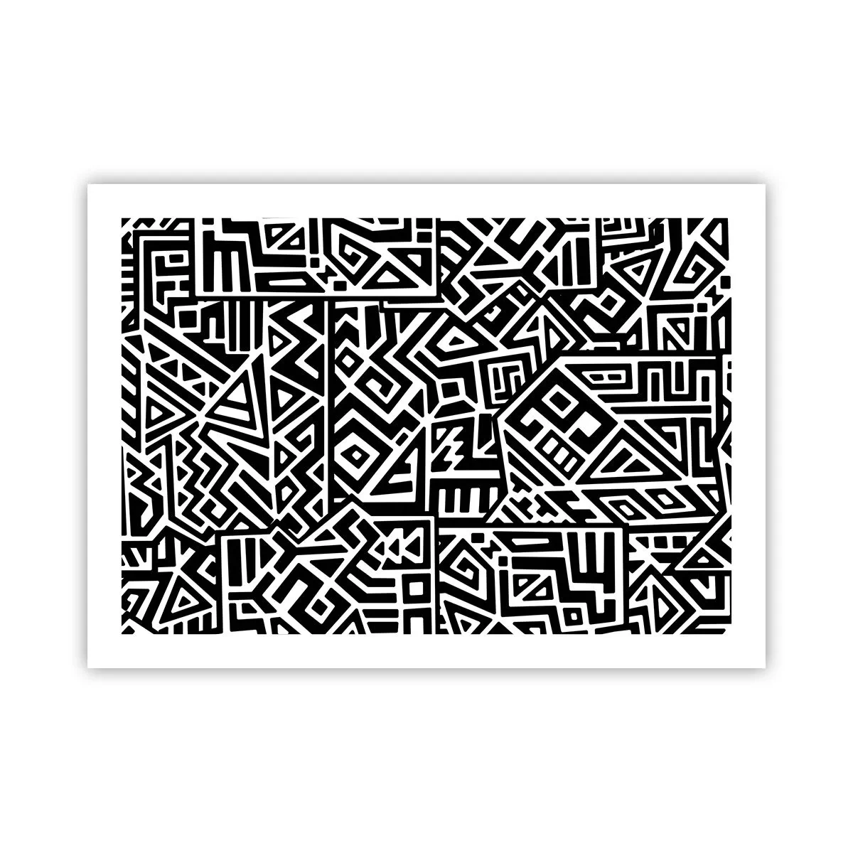 Affisch - Prekolumbisk komposition - 70x50 cm