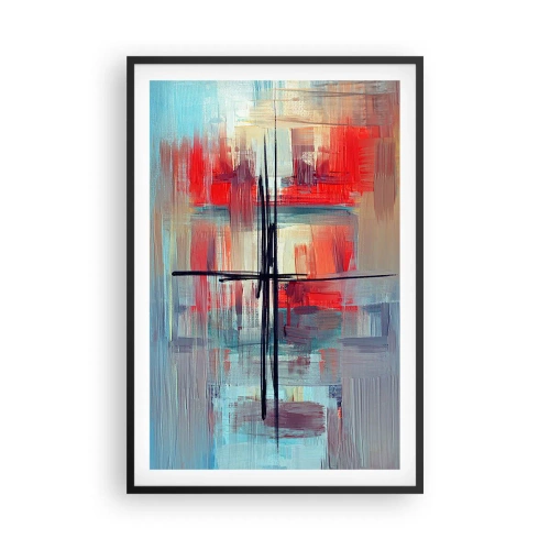 Affisch i svart ram - Landskap i en okänd dimension - 61x91 cm