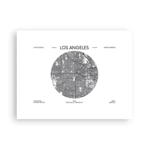 Affisch - Los Angeles anatomi - 40x30 cm