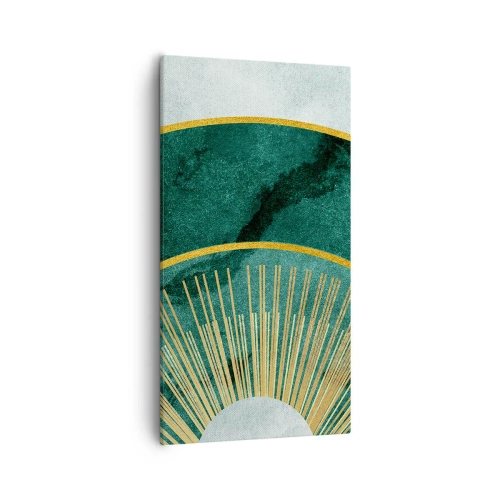 Canvastavla - Bild på duk - Ett annorlunda solsystem - 55x100 cm